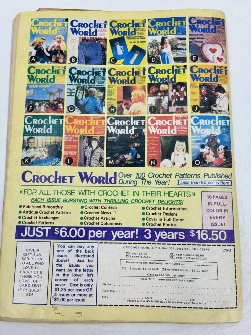 Crochet World Omni Book Magazine Spring 1983 Vol 4 No 4 Easter Valentines